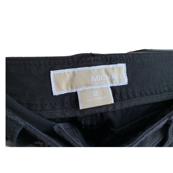 MICHAEL Michael Kors Women's Black Pants Size 2 Cotton Spandex Blend - Picture 3 of 7